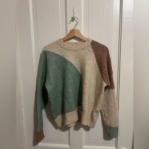 Madewell wool blend abstract sweater